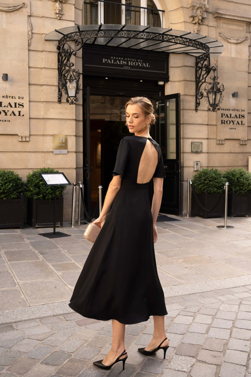 Coralie Evening Dress Open back 3