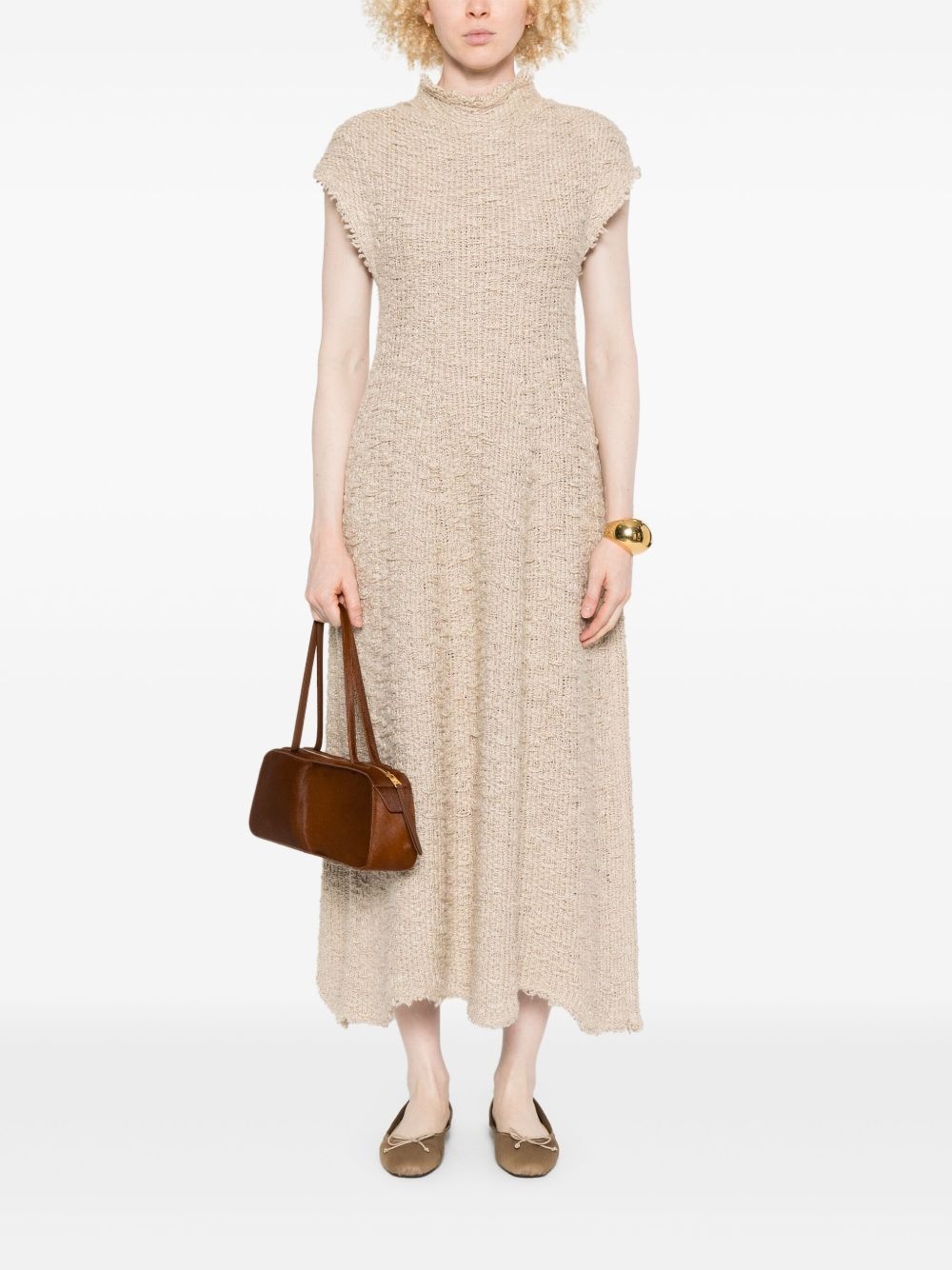 silk-blend dress - 2