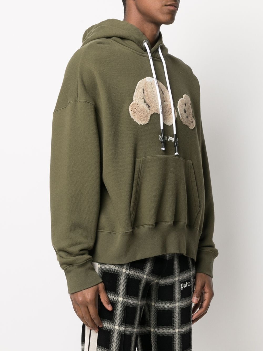 teddy bear-print hoodie - 3