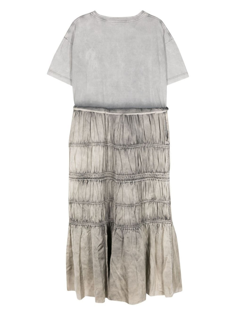 Maison MIHARAYASUHIRO ruched cotton midi dress outlook
