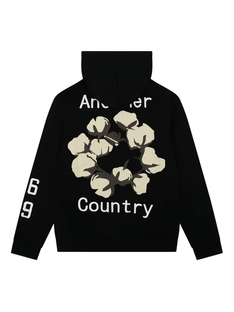 DENIM TEARS cotton graphic hoodie outlook