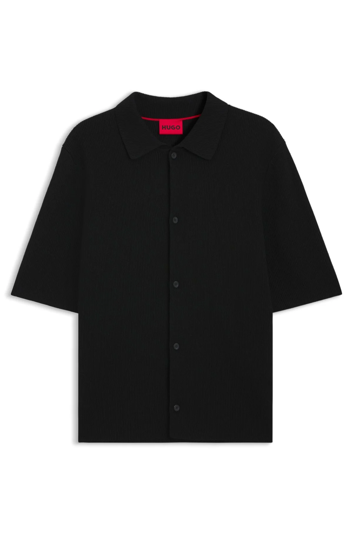 REGULAR-FIT SHIRT WITH RIBBED STRUCTURE - 1