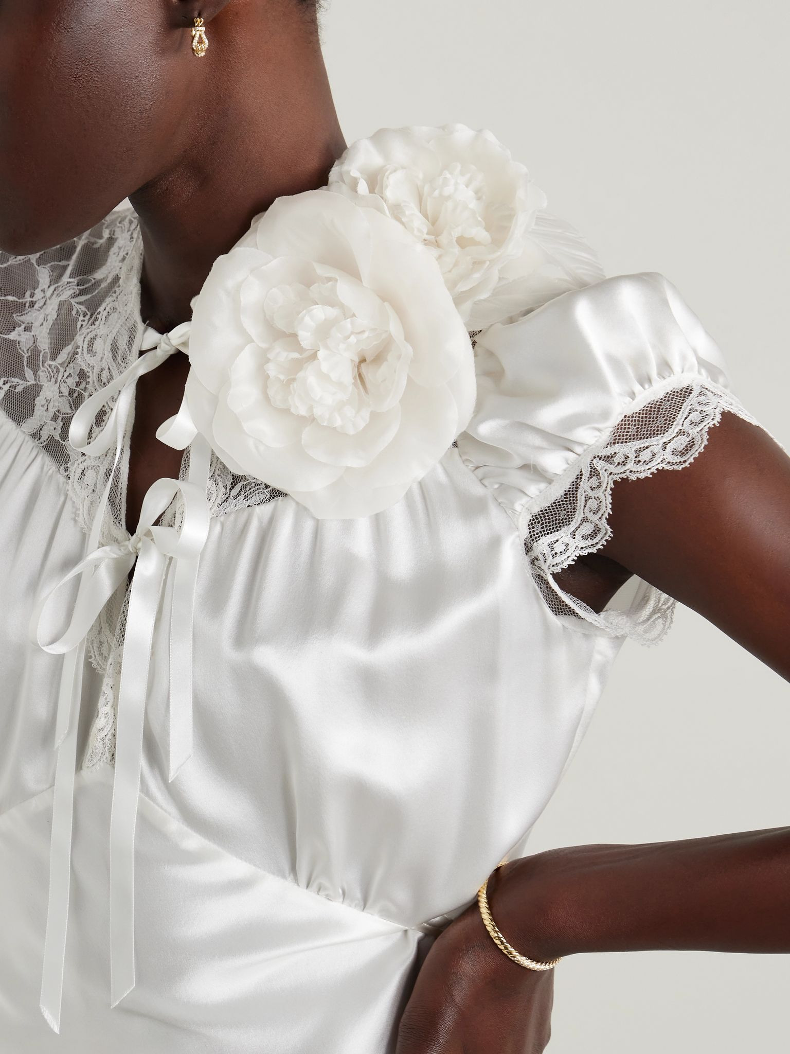 Organza brooch White - 2