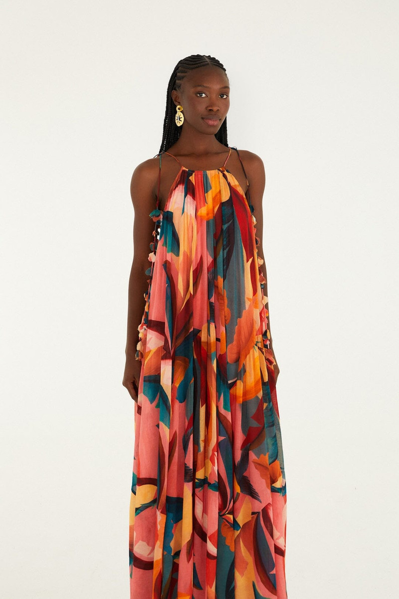Multicolor Atlantic Rainforest Sleeveless Maxi Dress 4