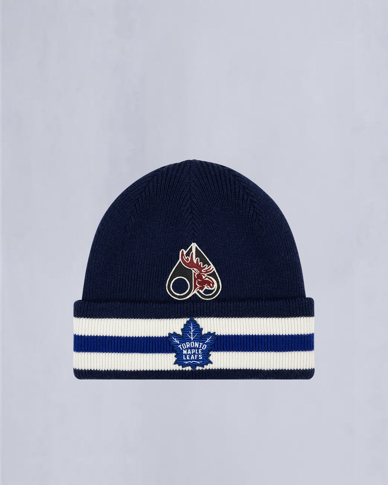 NHL X MOOSE KNUCKLES MAPLE LEAFS BEANIE 1
