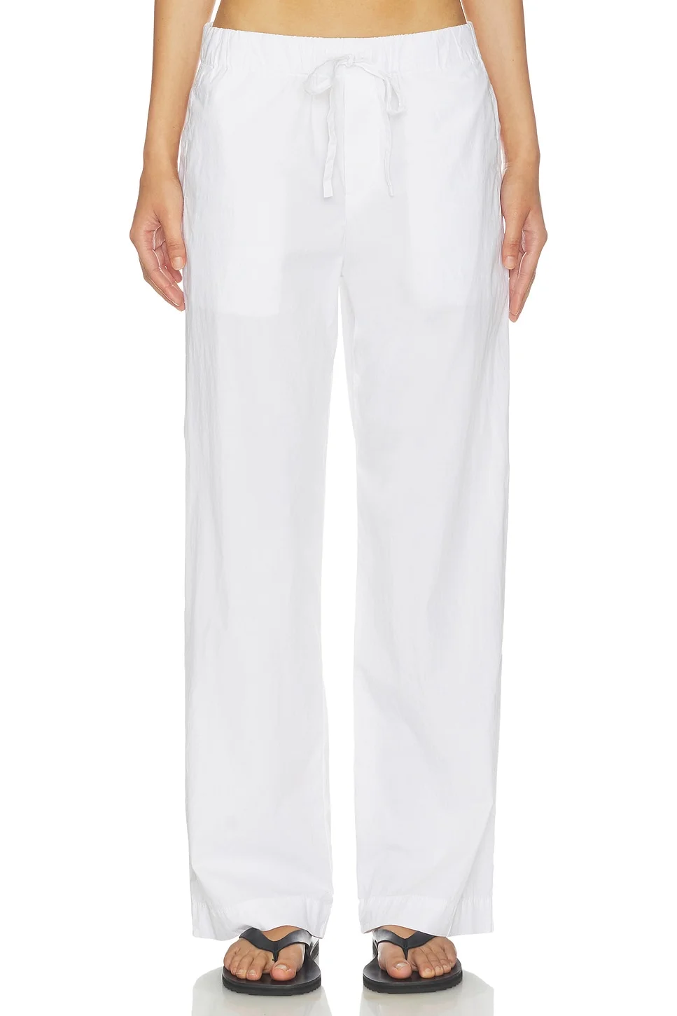 Cotton Linen Stretch Poplin Pant - 1
