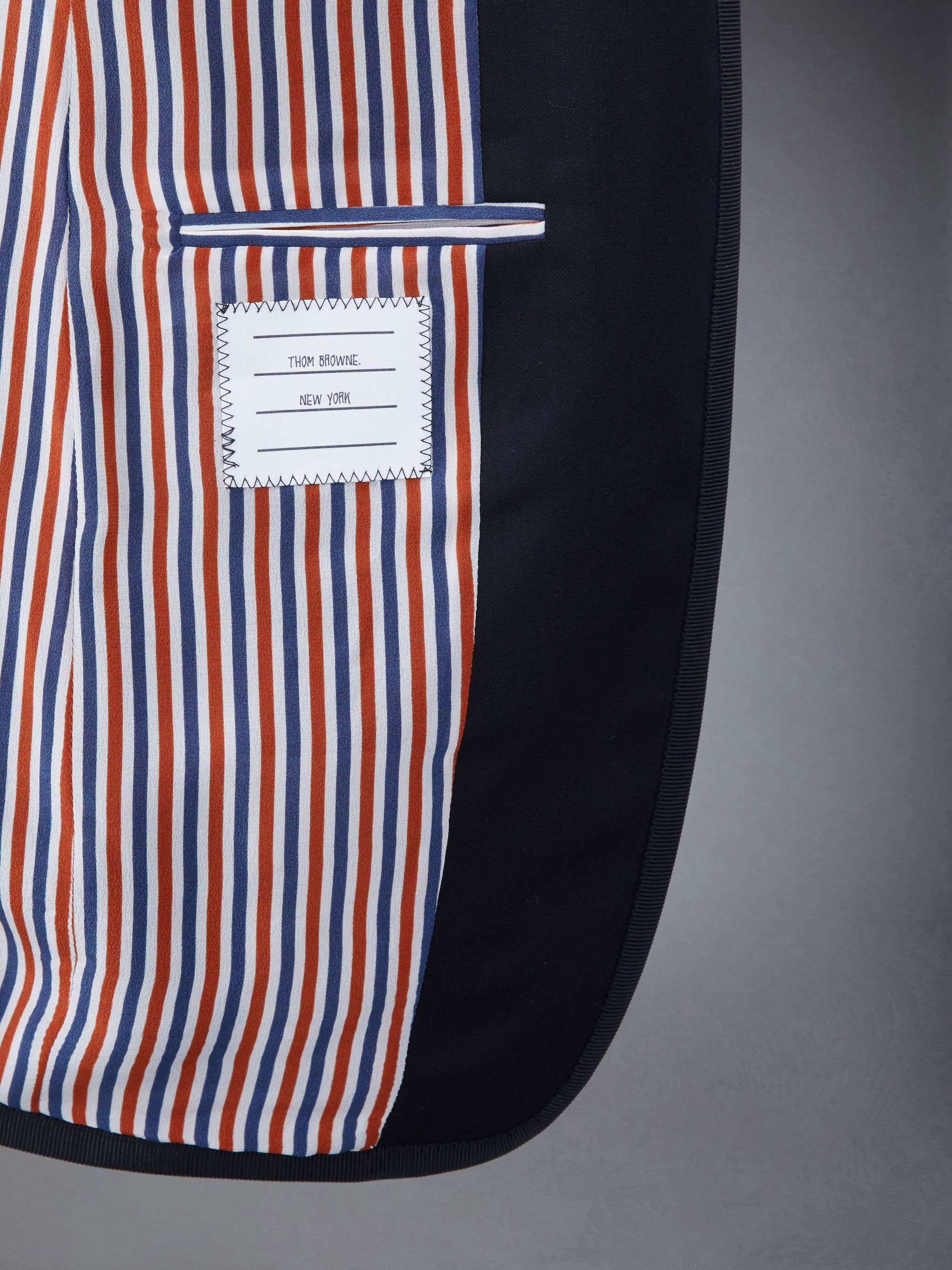 Super 120's Twill Tipping Elongated Sport Coat - 5