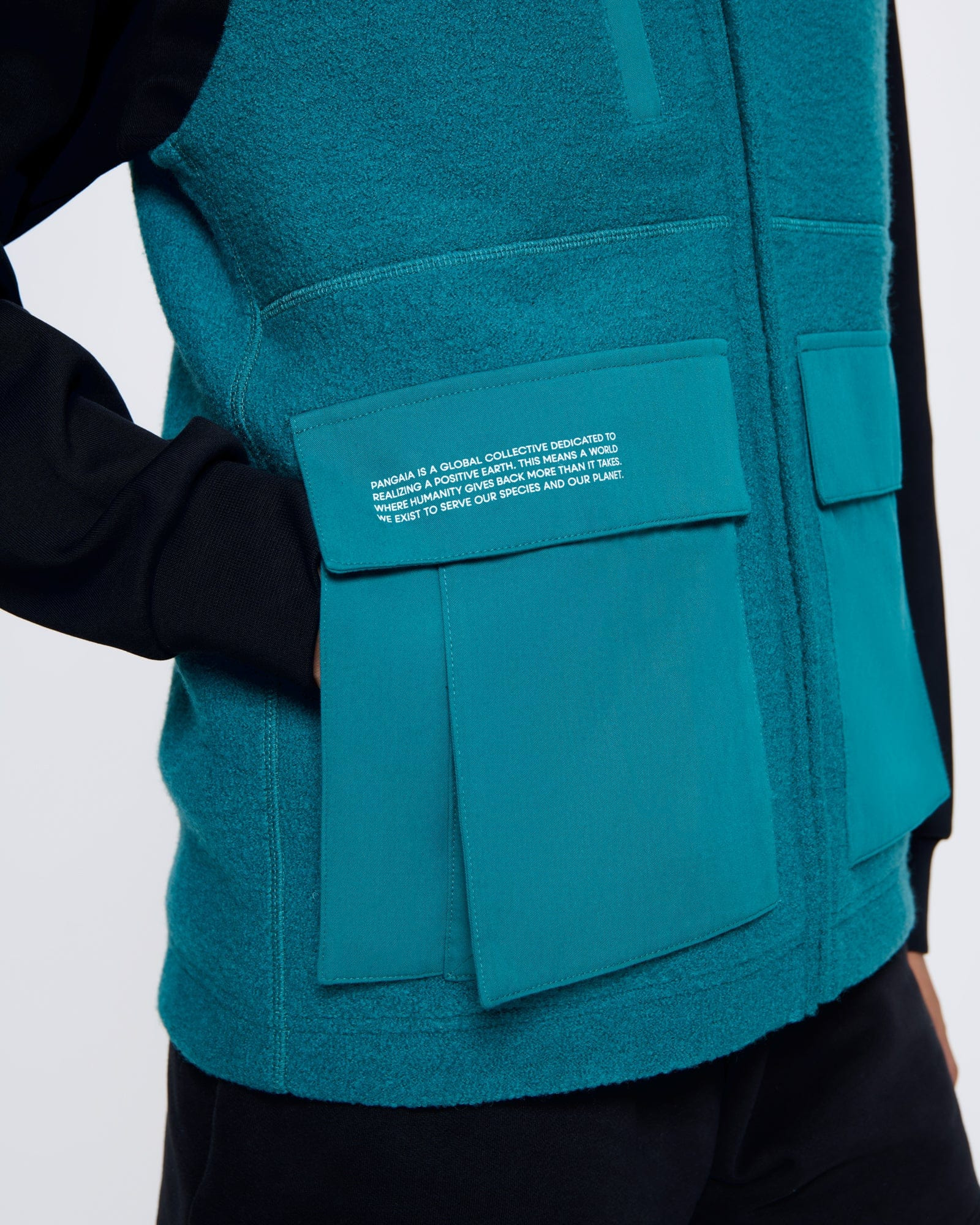 Women's DNA Utility Wool Gilet - Scarab Teal - 5