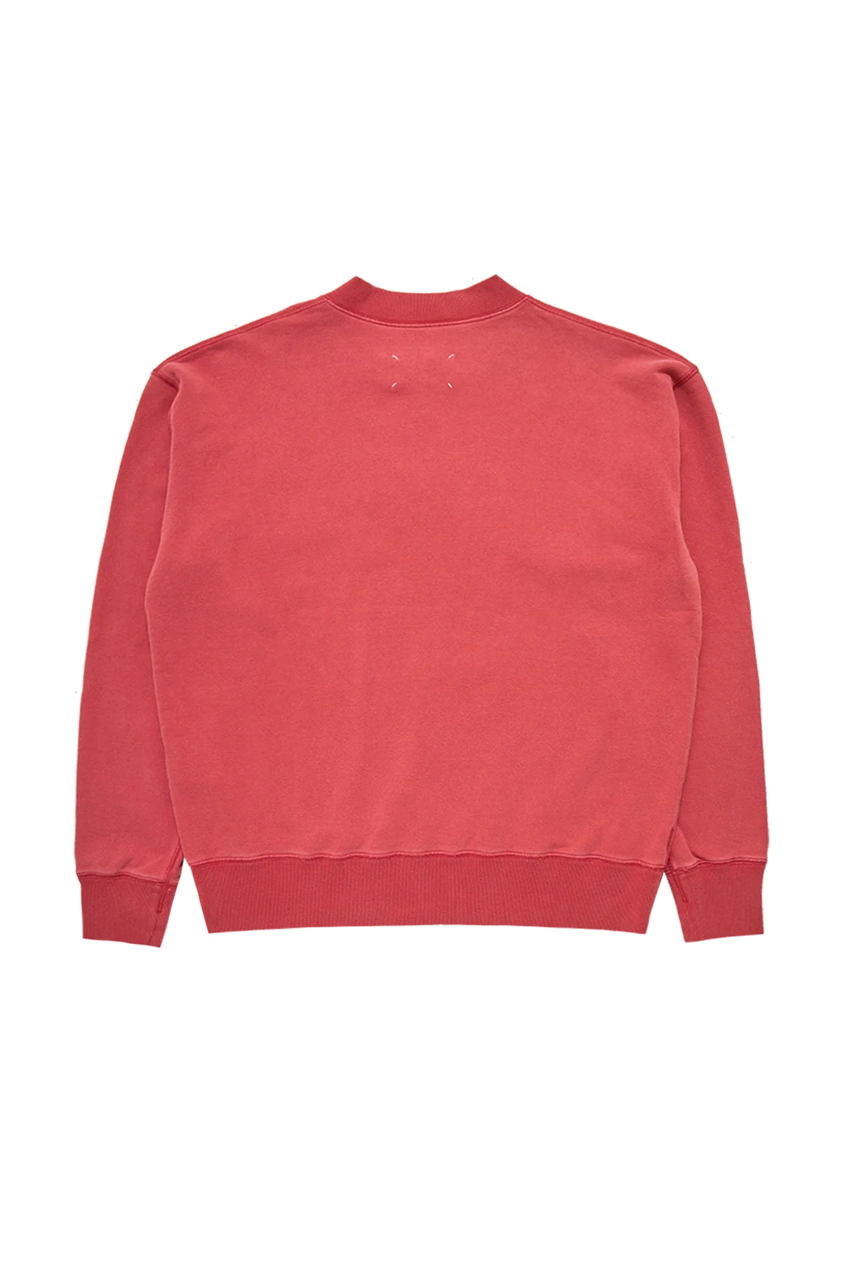 Maison Margiela Half Zip Sweatshirt Vintage Red - 2