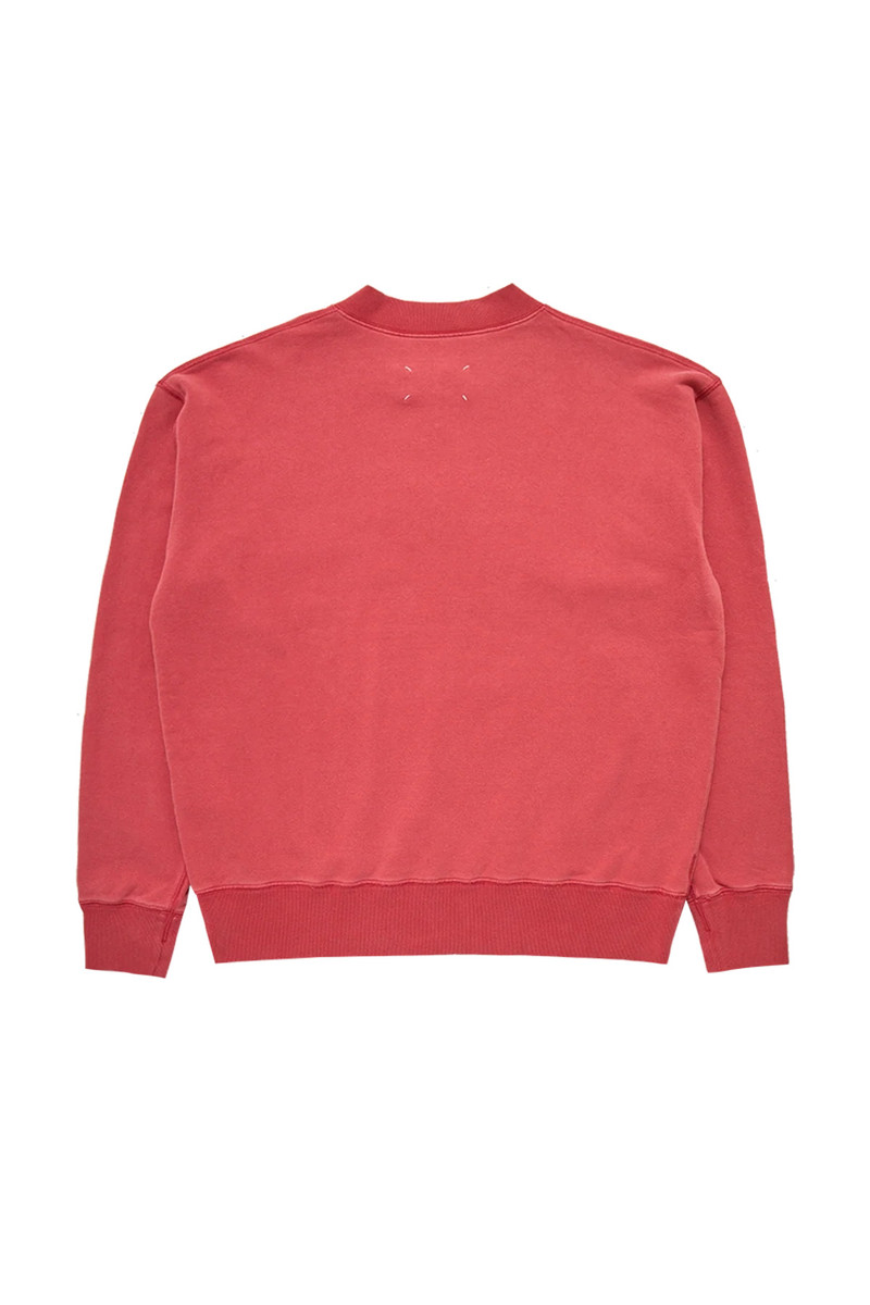 Maison Margiela Maison Margiela Half Zip Sweatshirt Vintage Red outlook