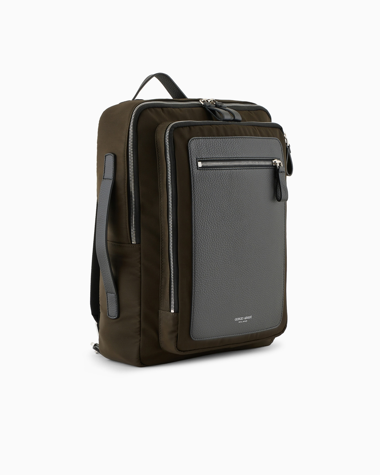 ASV NYLON AND PEBBLED-LEATHER BACKPACK - 2