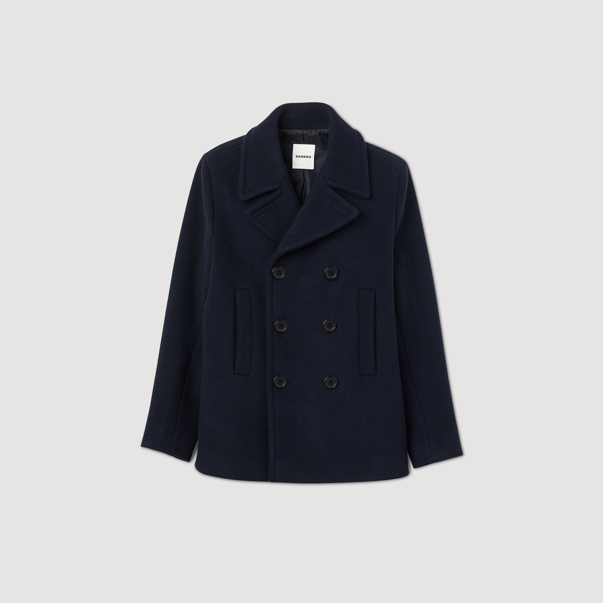 STRAIGHT-FIT WOOL-BLEND COAT - 6