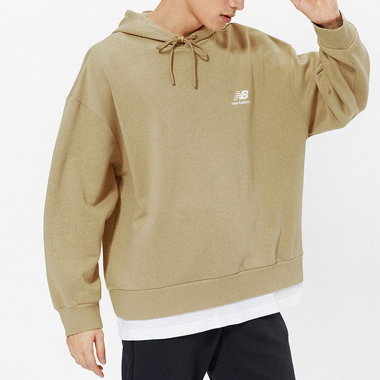 New Balance Logo Hoodie 'Khaki' AMT13341-HNA - 4
