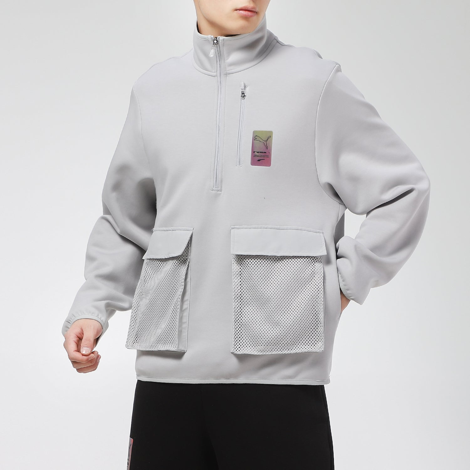 PUMA Sports Jacket 'Grey Yellow' 531449-09 - 3