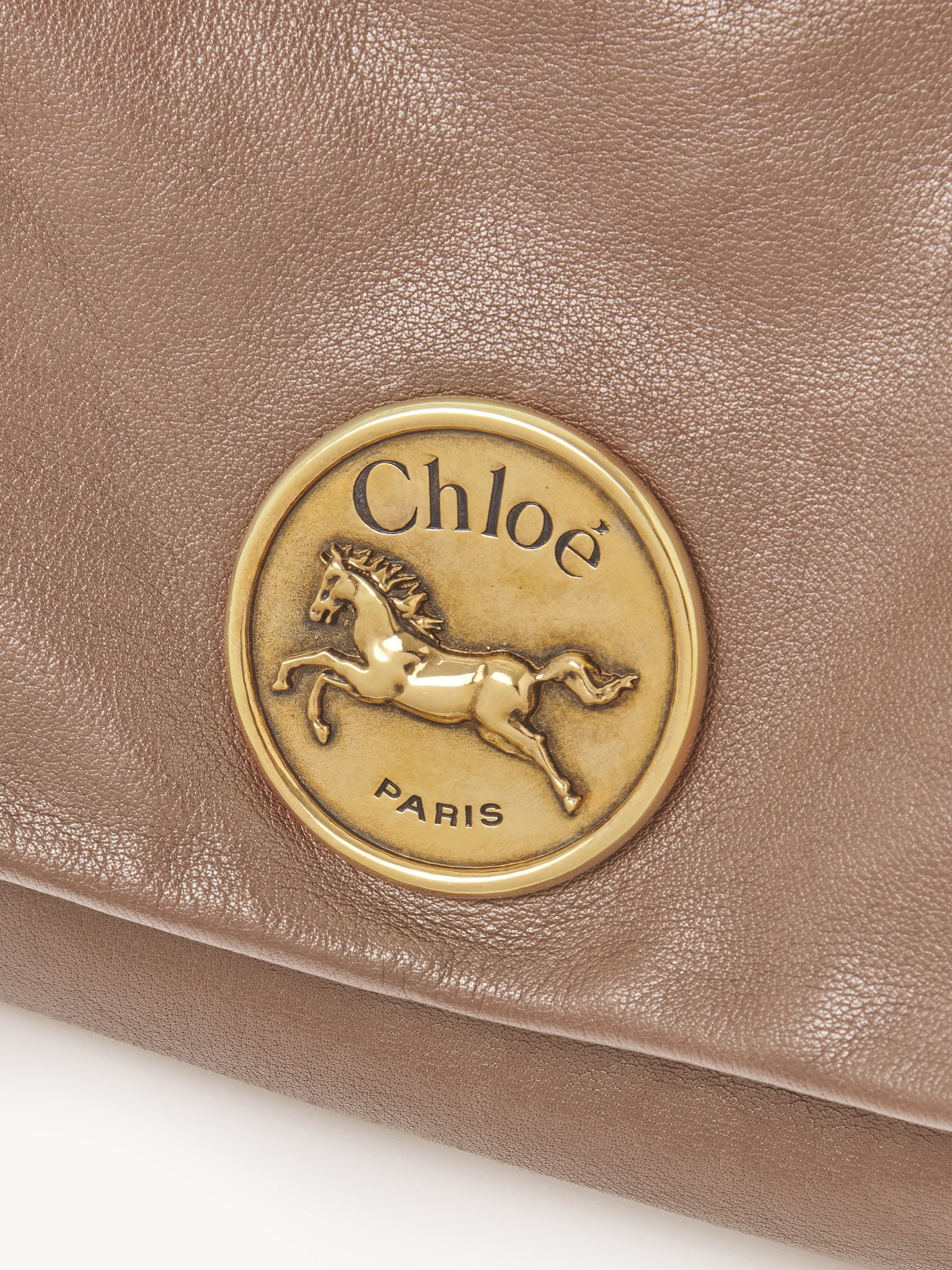 CHLOÉ HERITAGE SHOULDER BAG IN GRAINED LEATHER - 6
