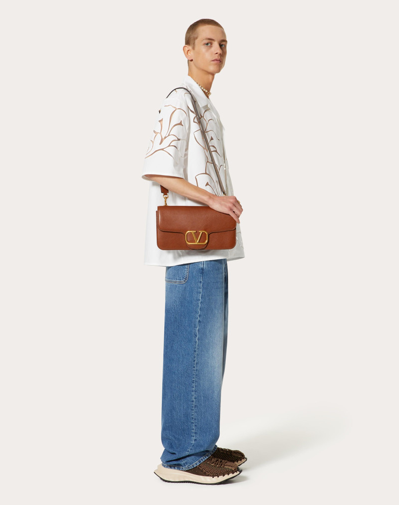 Valentino COTTON POPLIN BOWLING SHIRT WITH FLORAL CUT-OUT EMBROIDERY outlook