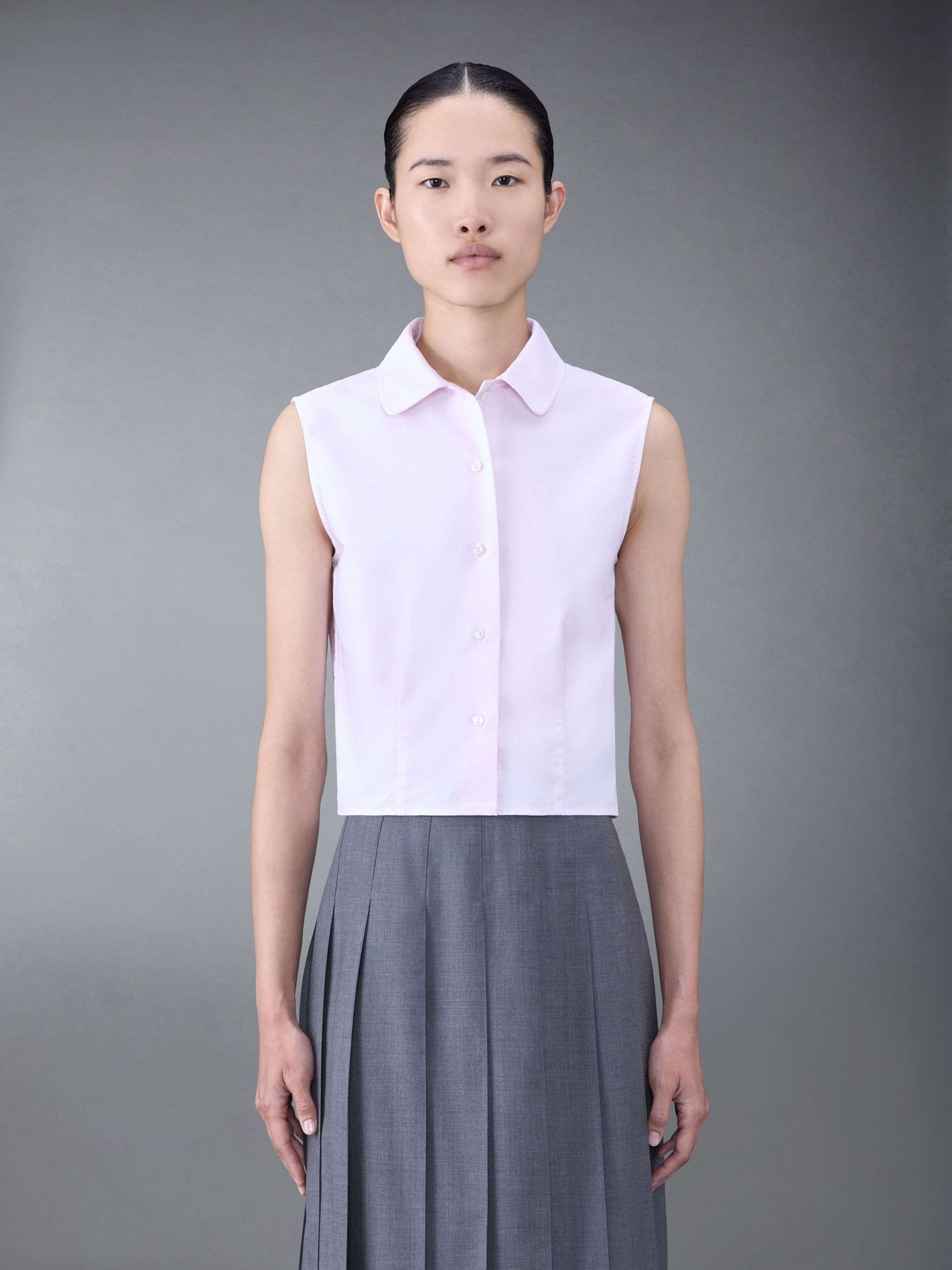 cotton sleeveless shirt - 1