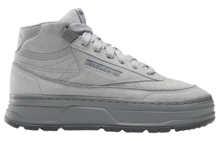 (WMNS) Reebok Club C Geo Mid 'Pure Grey' 100074482 - 4