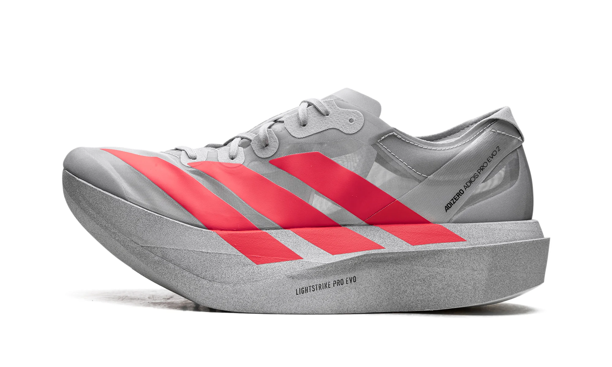 Adizero Adios Pro Evo 2 "Silver Metallic/Lucid Red/Grey Two" JR7259 - 1