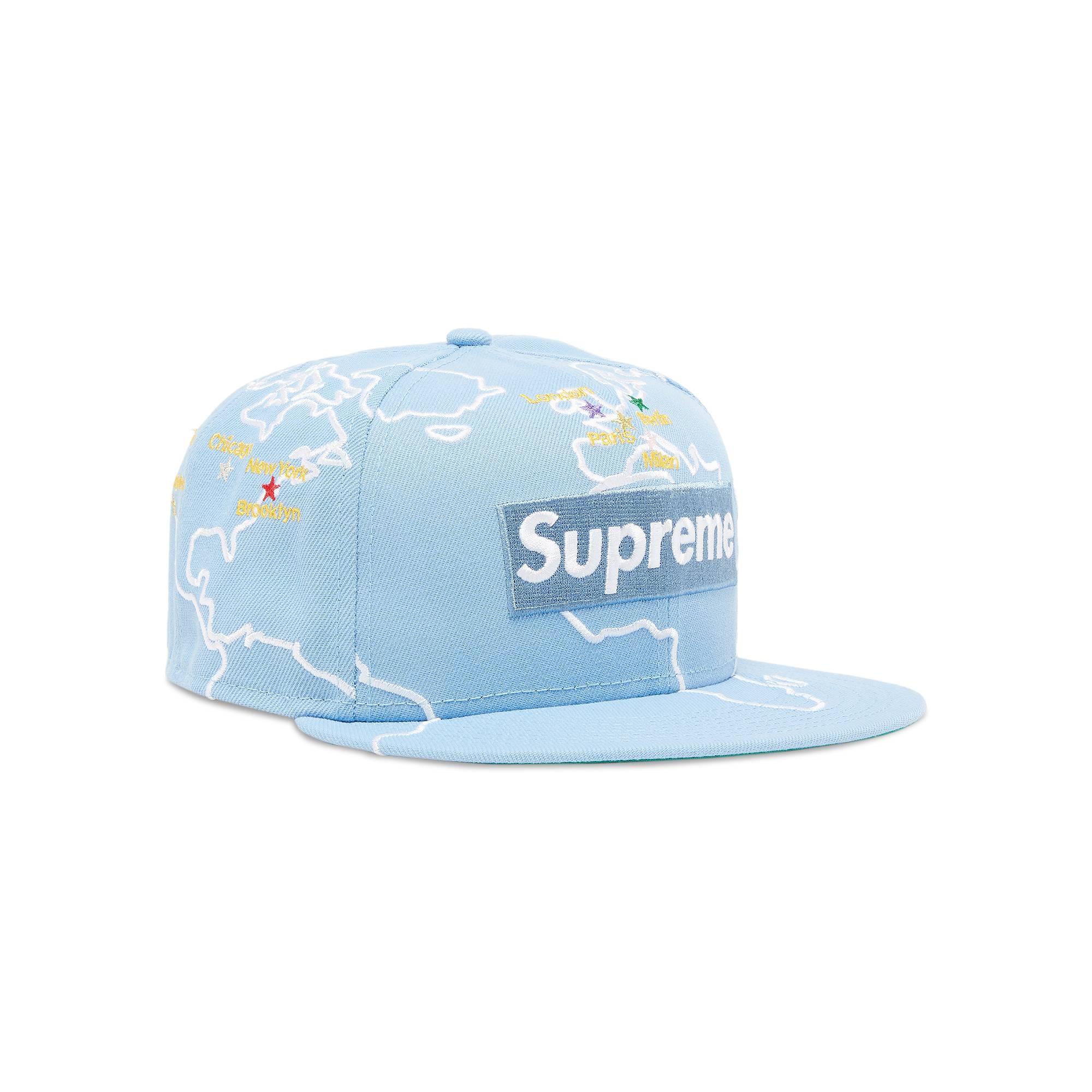 Supreme Worldwide Box Logo New Era 'Light Blue' - 2