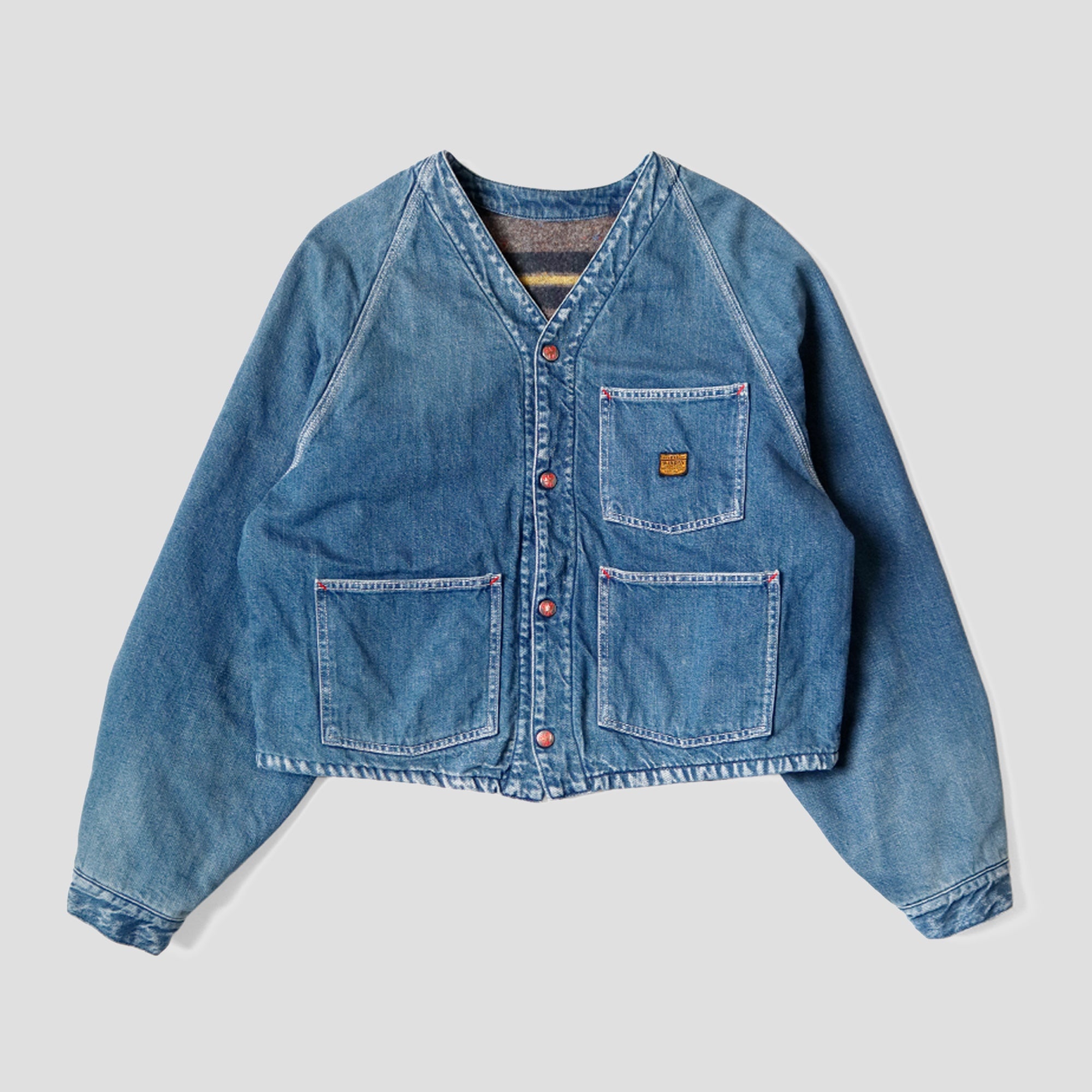 11.5oz DENIM REVERSIBLE RAILROAD JACKET - 2