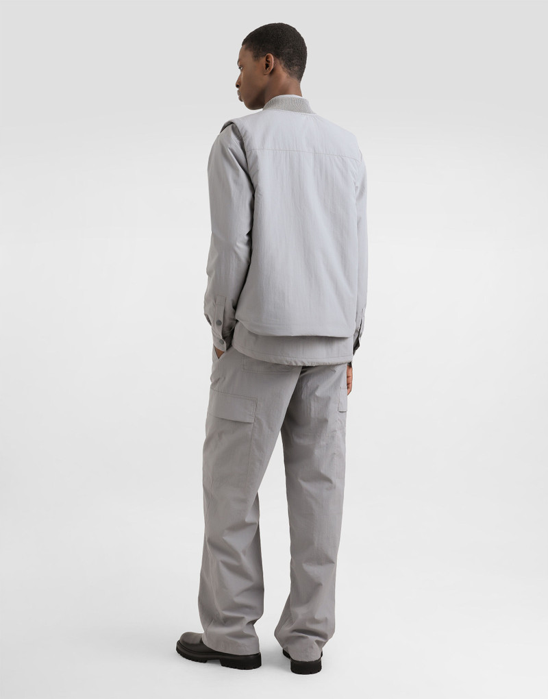 Padded technical fabric vest with tag 3