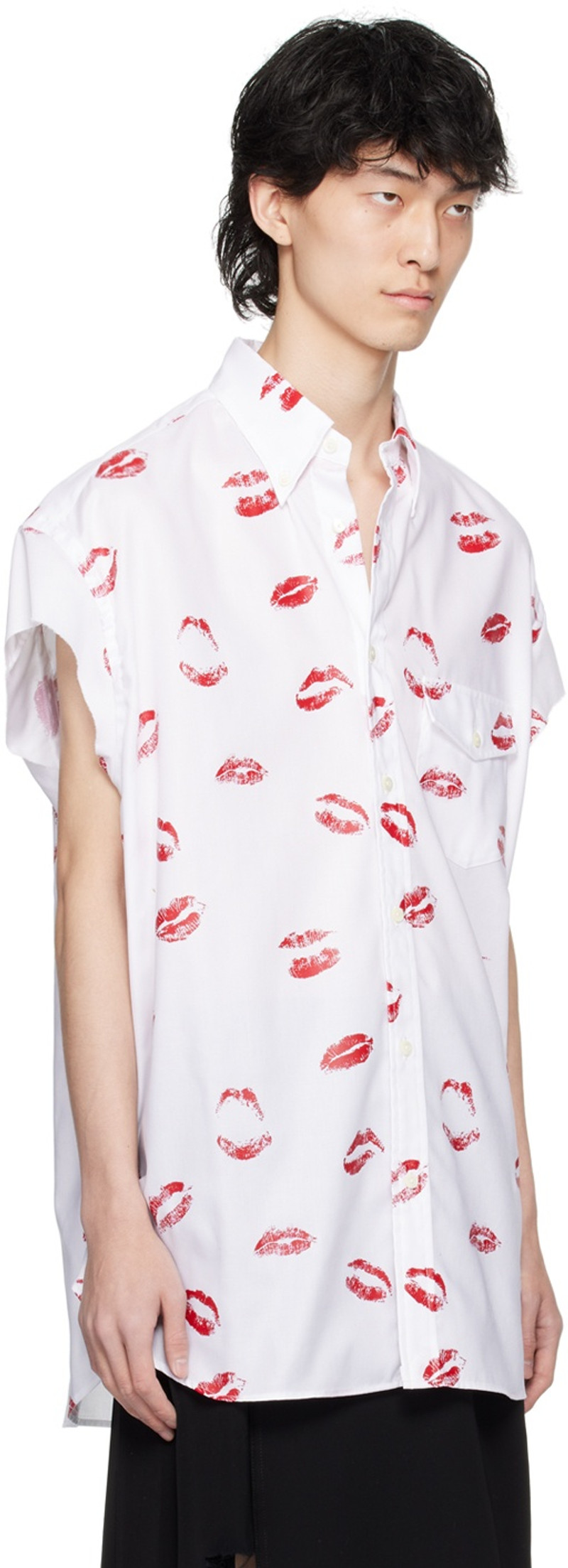 TAKAHIROMIYASHITA TheSoloist. White Lip Shirt outlook