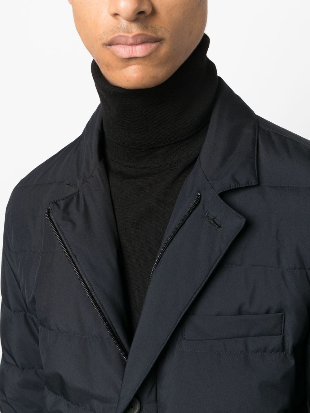 high-neck padded coat - 6