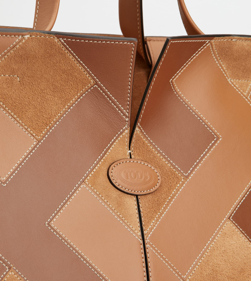 TOD'S DI BAG FOLIO IN LEATHER MEDIUM-SMALL - BROWN 6
