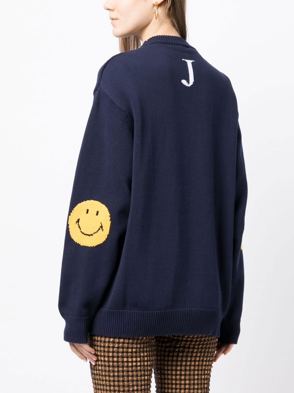 Smilepls intarsia-knit jumper - 4