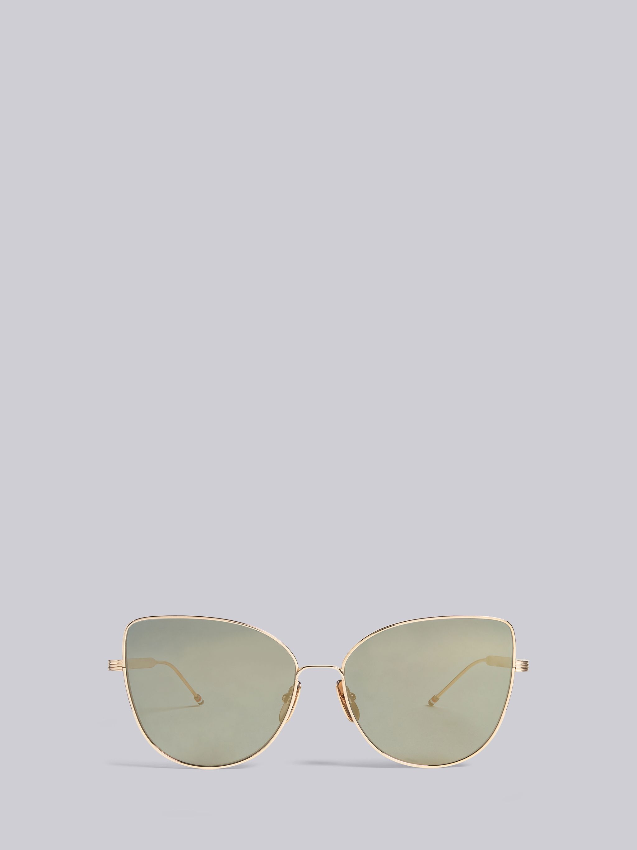 TB121 - Silver and Gold Flash Cat Eye Sunglasses - 1