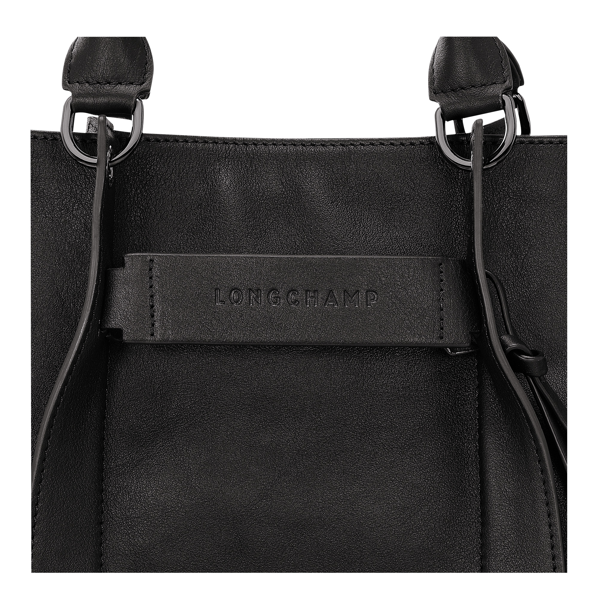 Longchamp 3D L Handbag Black - Leather - 6