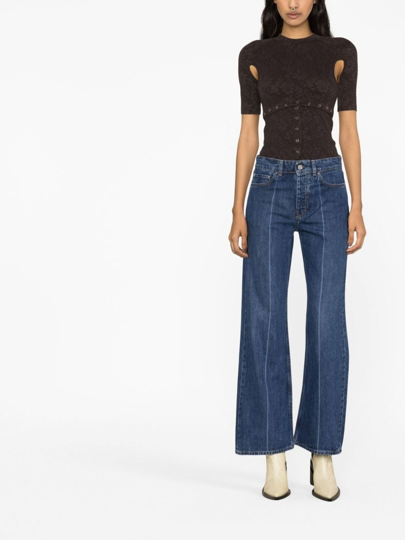 Our Legacy crease-detail bootcut jeans outlook