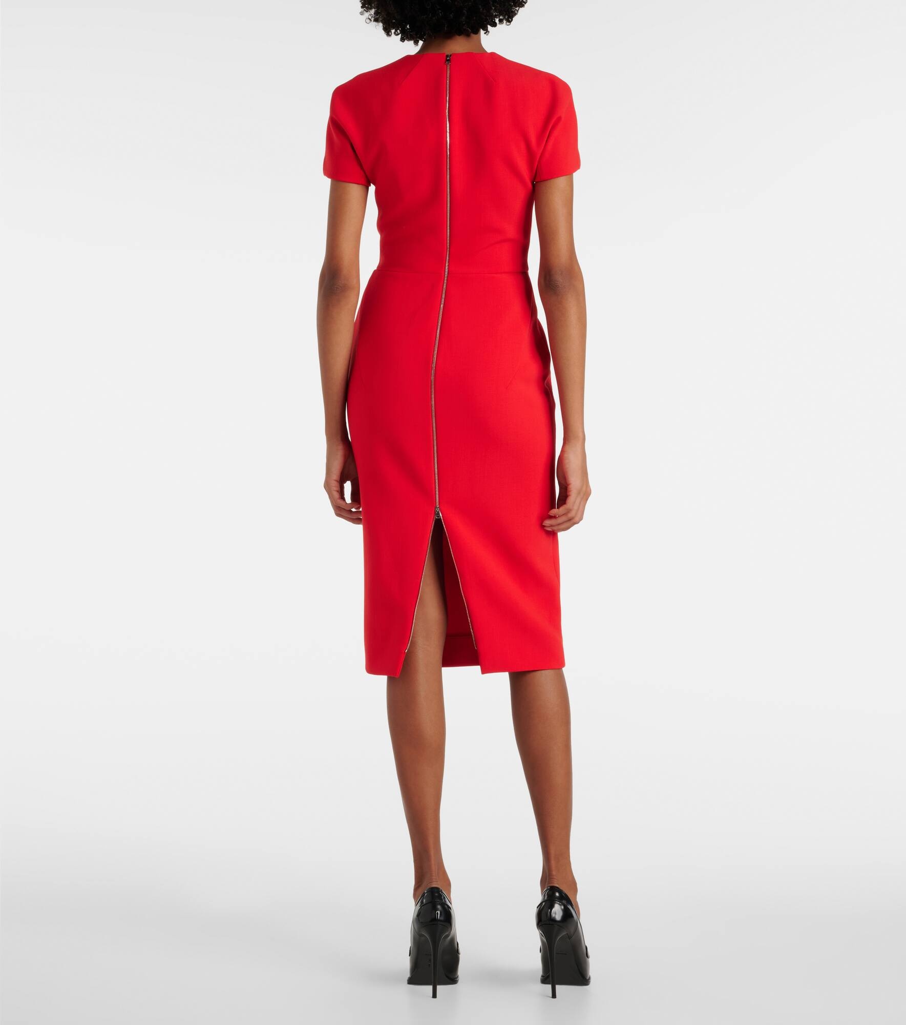 Crêpe midi dress - 3