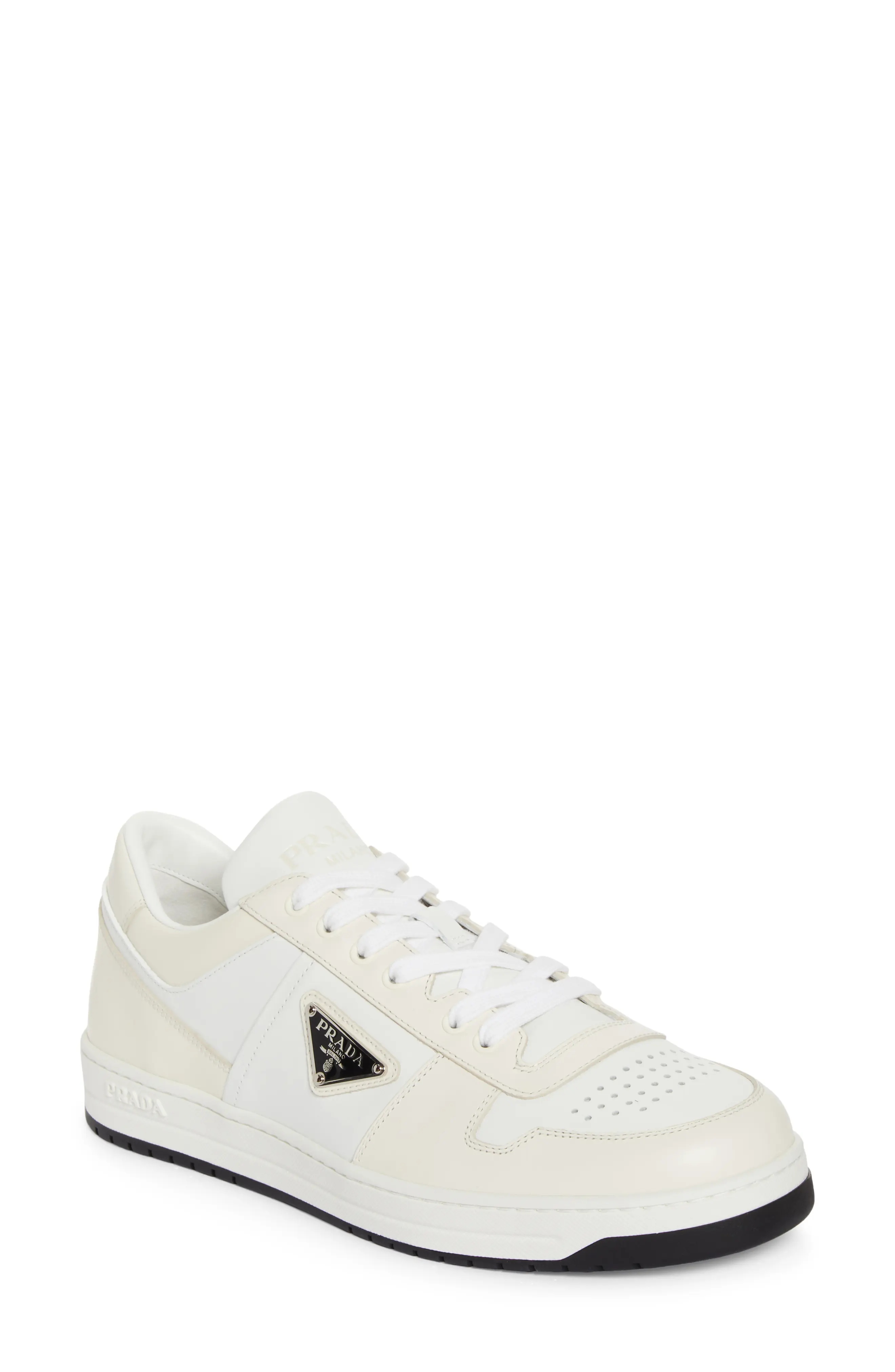 Downtown Leather Sneaker in Bianco/Avorio - 1