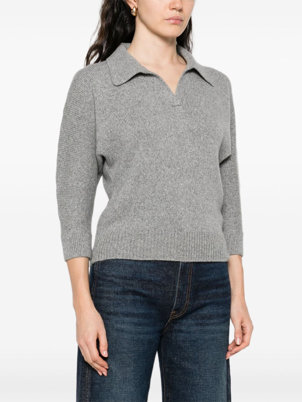 polo-neck cashmere sweater - 3