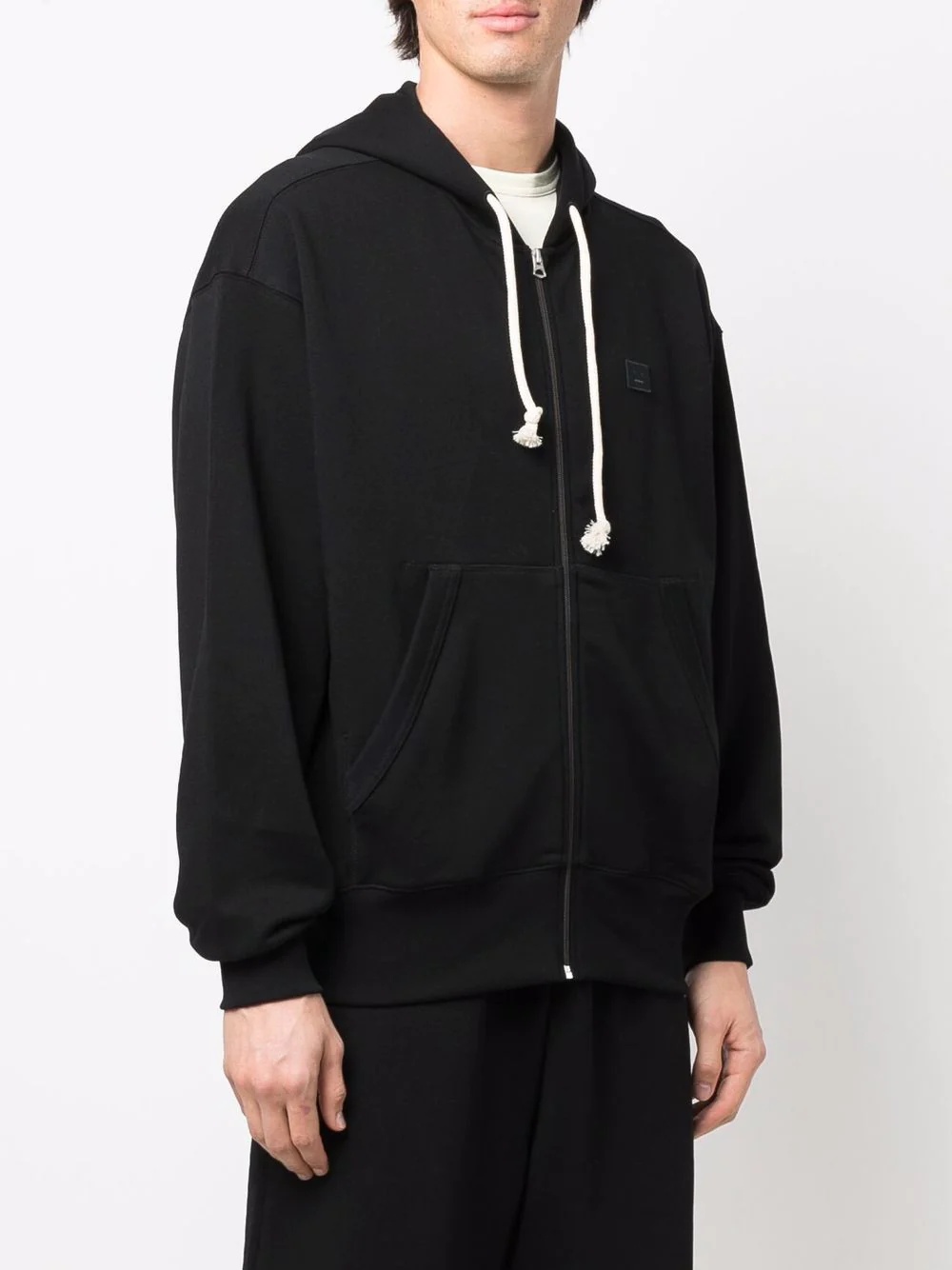 patch-detail zipped hoodie - 4