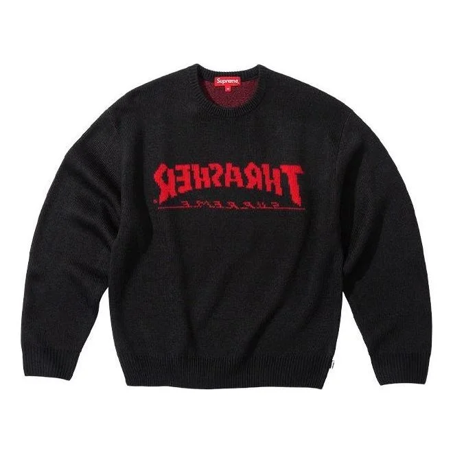 Supreme x Thrasher Sweater 'Black Red' SUP-FW21-201 - 1