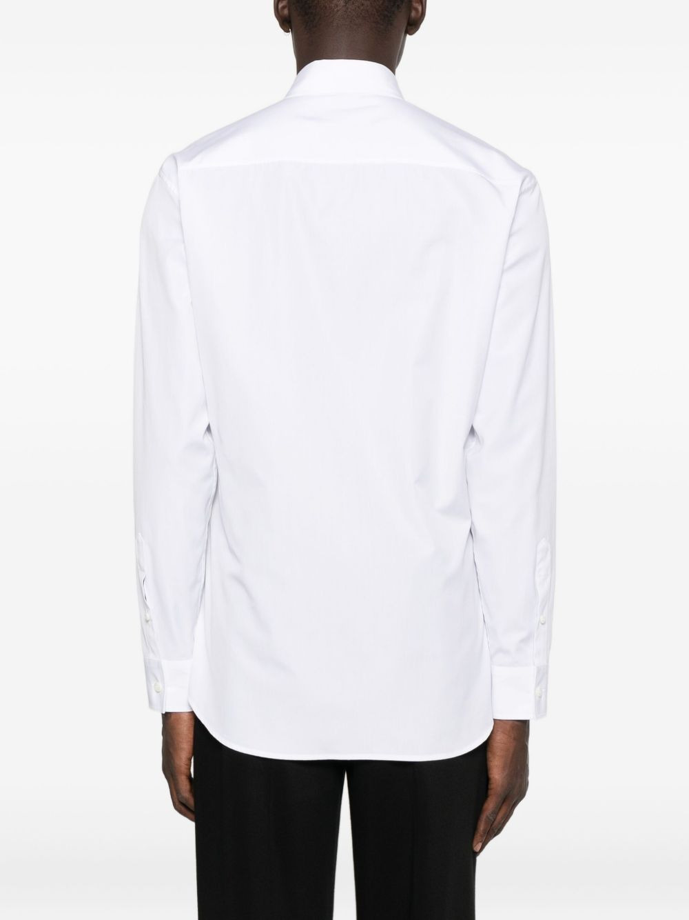 logo-detail cotton shirt - 4