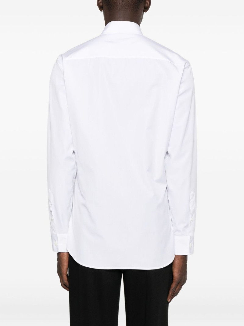 logo-detail cotton shirt 4