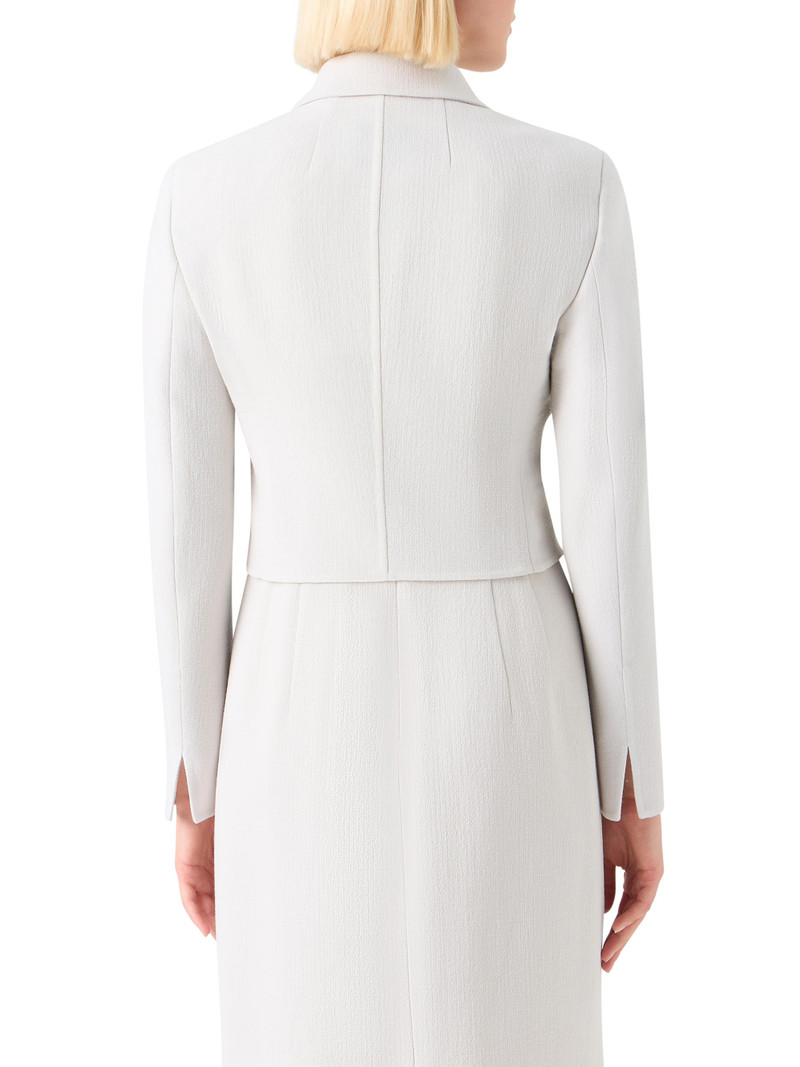 Women's Helios Virgin Wool Short Jacket - Greige 5
