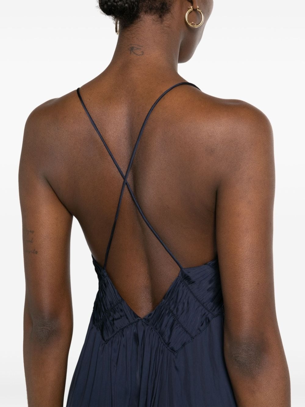 Rayonne satin maxi dress - 5