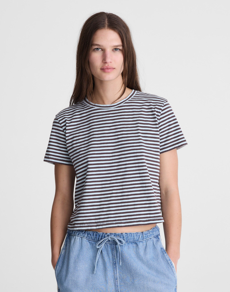 The Easy Crop Crewneck Tee in Soft Slub 3