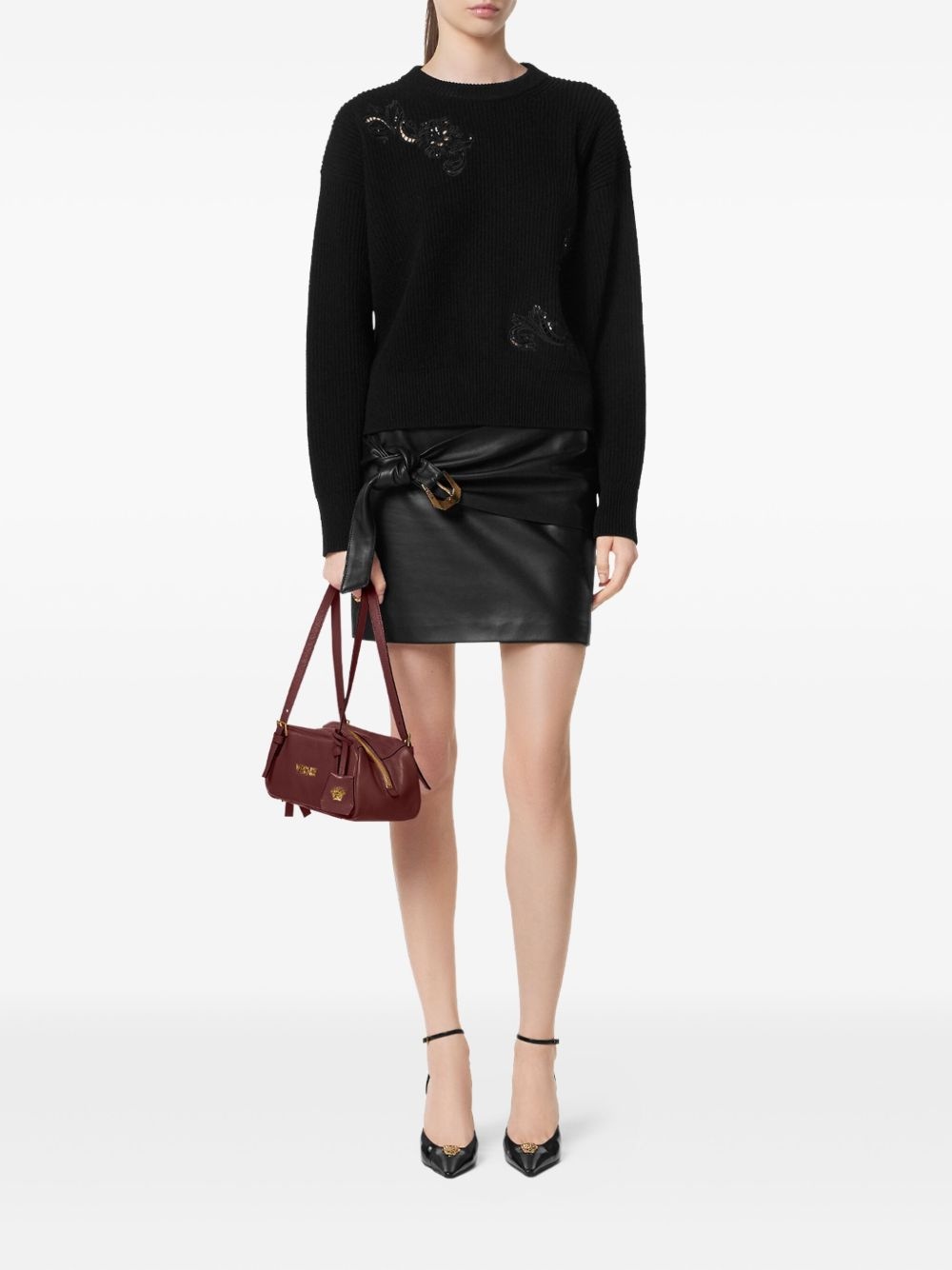 embroidered-detail sweater - 2