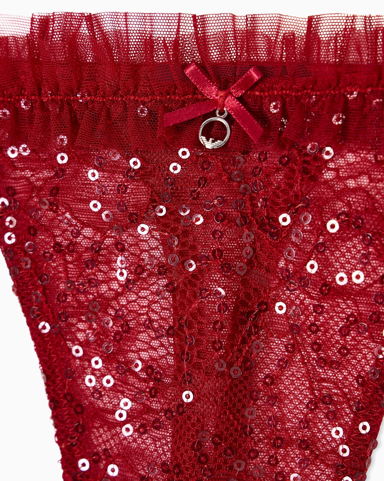 SEQUINS LACE THONG - 4