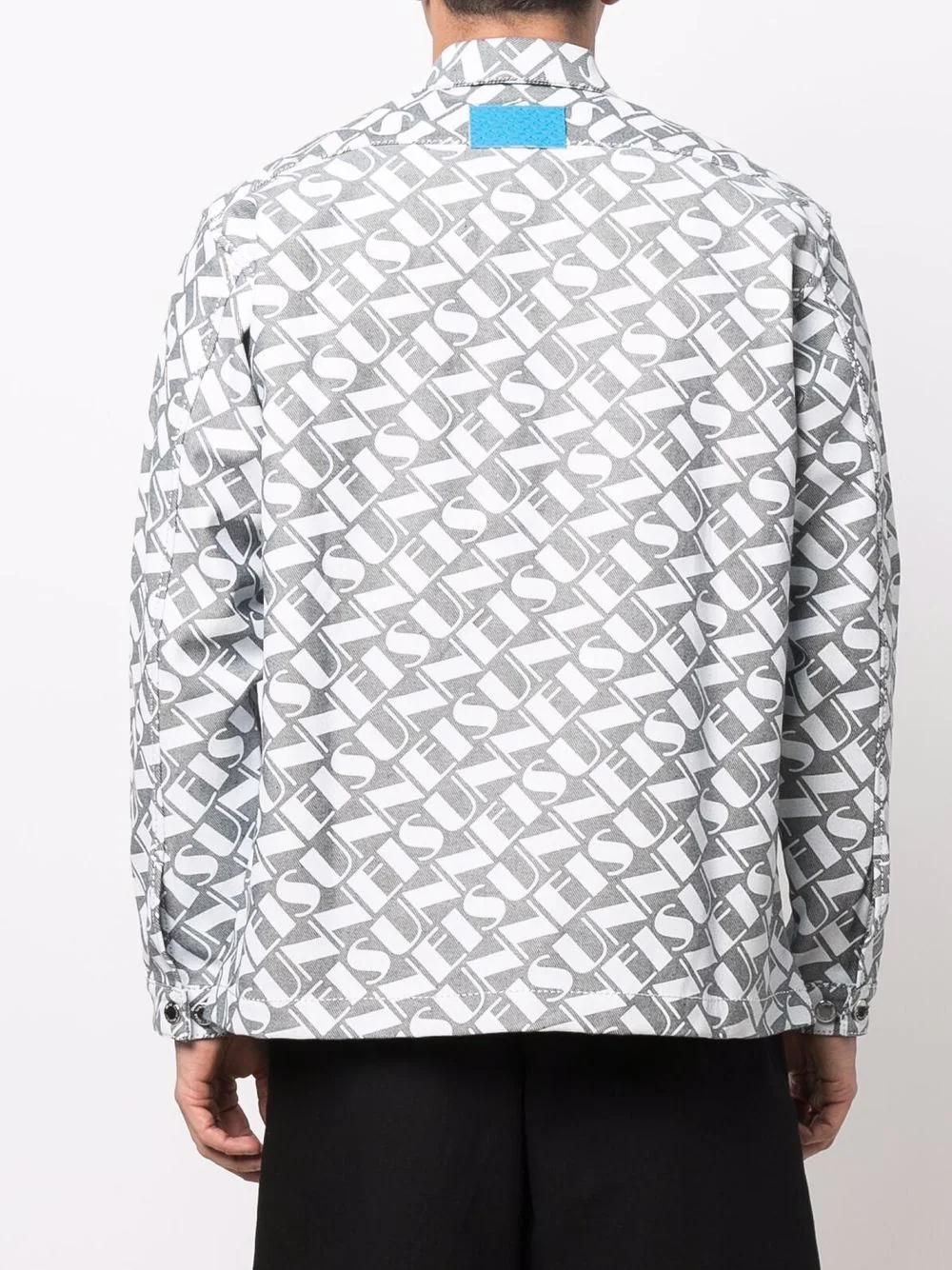 logo-print long-sleeve shirt - 4