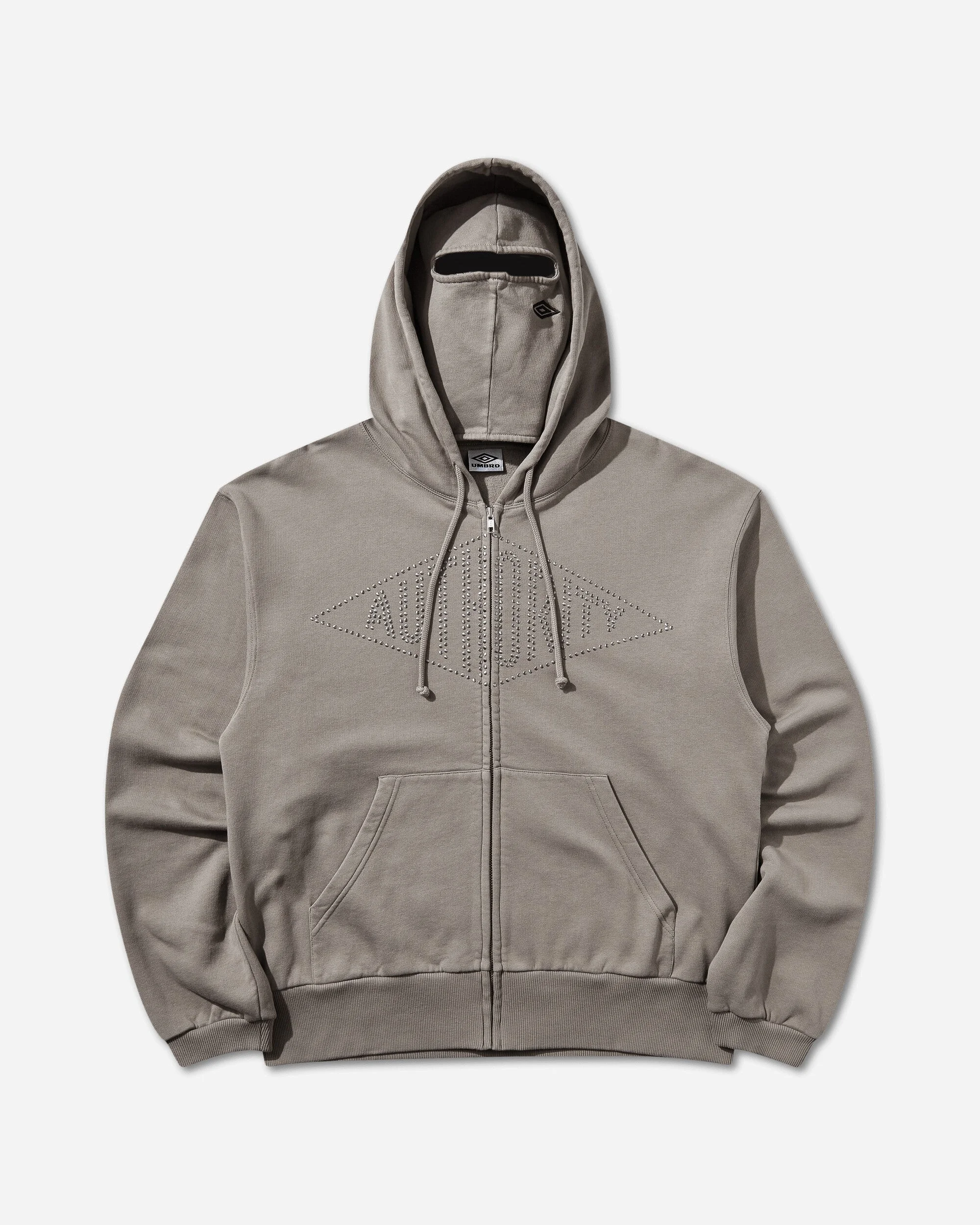 Authority Zipped Hoodie Greige - 1