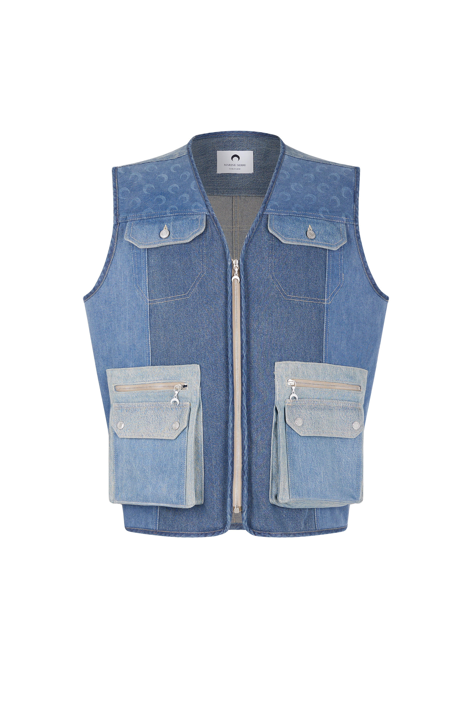 Regenerated Denim Vest - 1