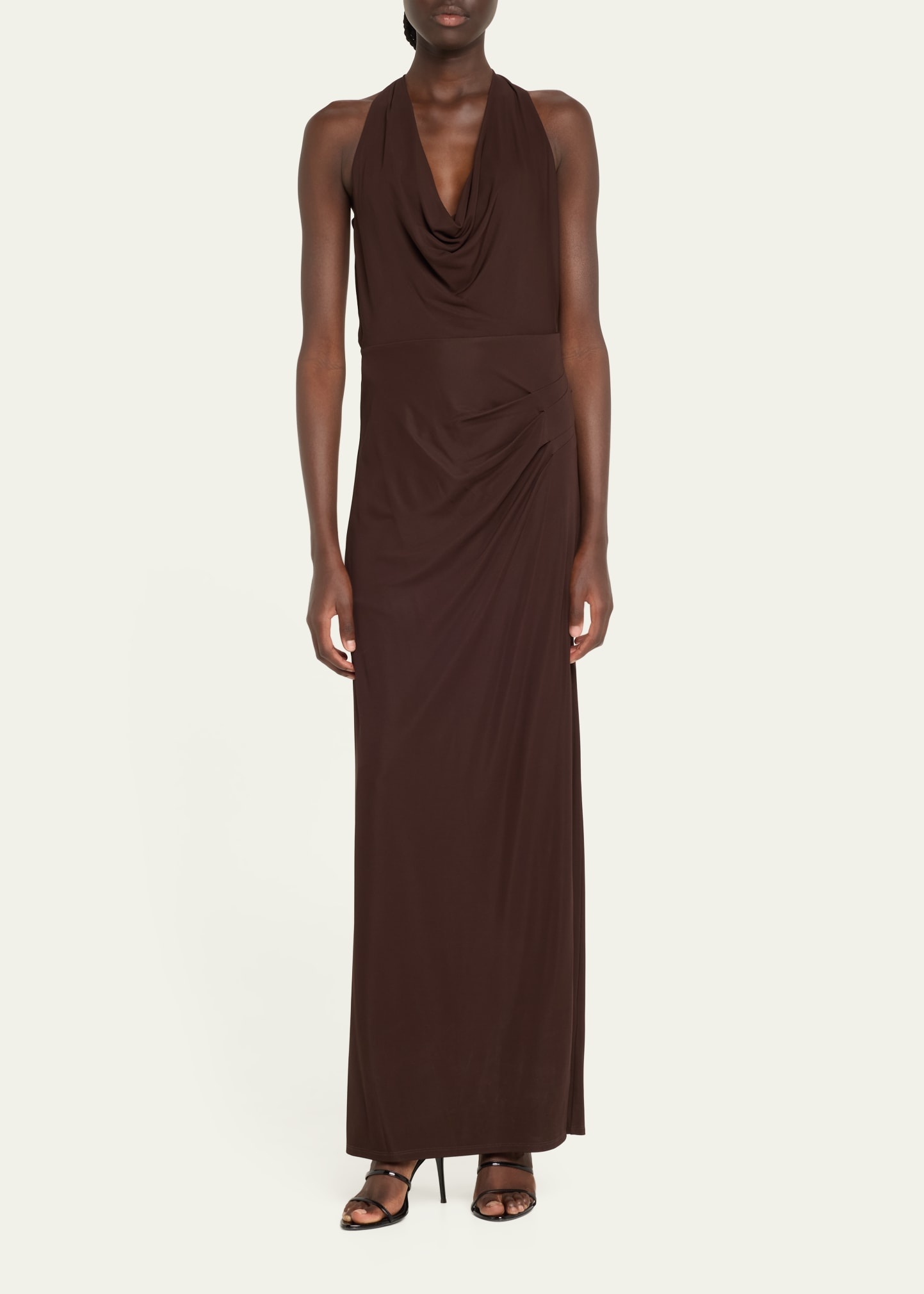 Kosme Deep V-Neck Sleeveless Gown - 2