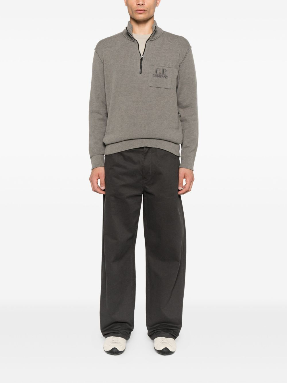 half-zip pocket sweatshirt - 2
